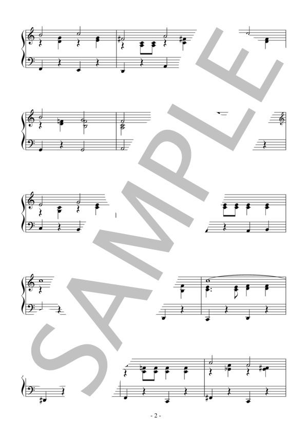 錨を上げて（初～中級）：ブラスバンド (グレン・ミラー) / ピアノソロ 初〜中級 - サンプル譜面 2/3