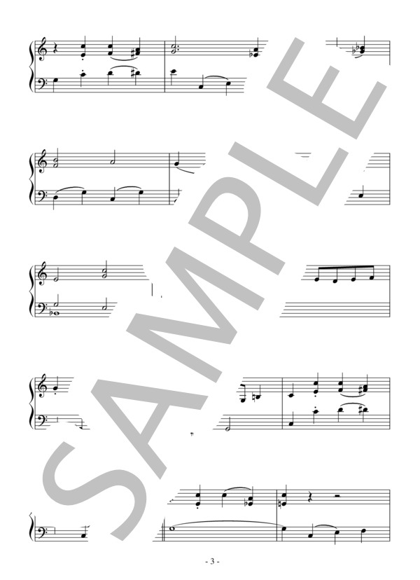 聖者の行進（初級）：アメリカ民謡 (Traditional) / ピアノソロ 初級 - サンプル譜面 3/4