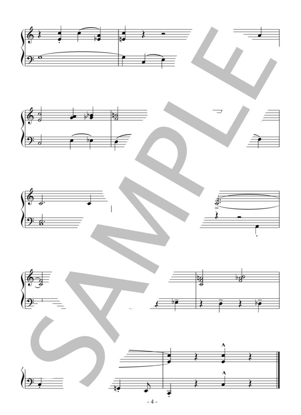 聖者の行進（初級）：アメリカ民謡 (Traditional) / ピアノソロ 初級 - サンプル譜面 4/4