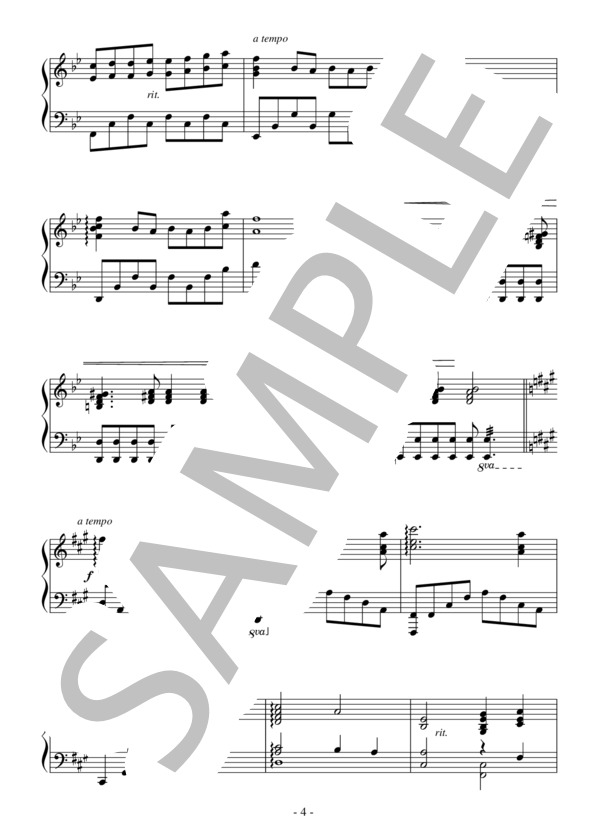 Days in the Sun(中級）：ディズニー映画「美女と野獣」(2017)OST (アラン・メンケン) / ピアノソロ 中級 - サンプル譜面 4/5