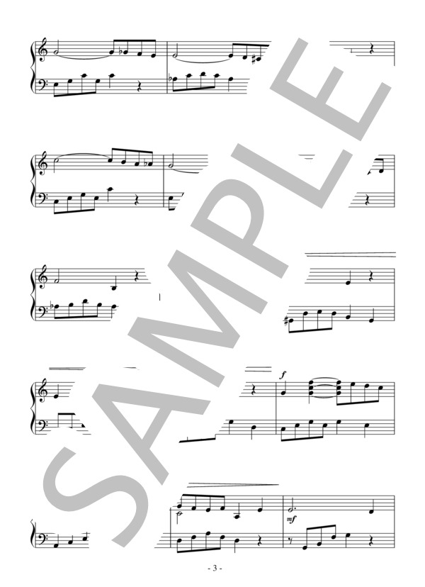 歌劇「サムソンとデリラ」より あなたの声に私の心は開く（初級）：サン＝サーンス (シャルル・カミーユ・サン=サーンス) / ピアノソロ 初級 - サンプル譜面 3/4