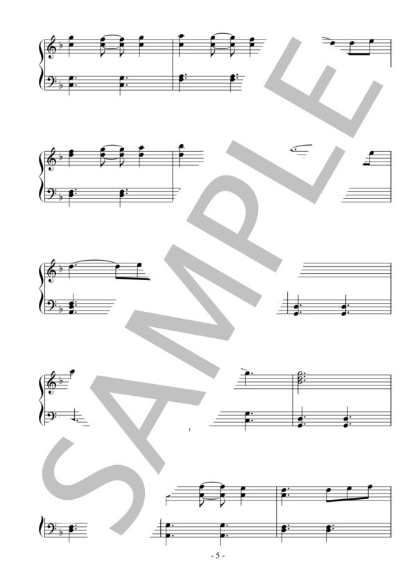 彼こそが海賊～He's a Pirate(初級）：映画「パイレーツ・オブ・カリビアン」OST (クラウス・バデルト) / ピアノソロ 初級 - サンプル譜面 5/5