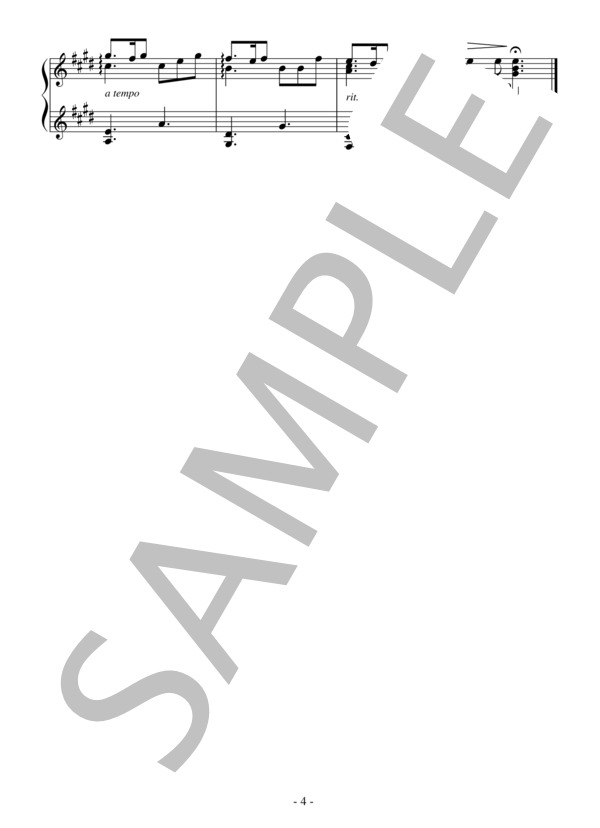 絆（五月の夢の歌)Piano Ver.(中級 完コピ）：NHK大河ドラマ「平清盛」OST (舘野 泉) / ピアノソロ 中級 - サンプル譜面 4/4