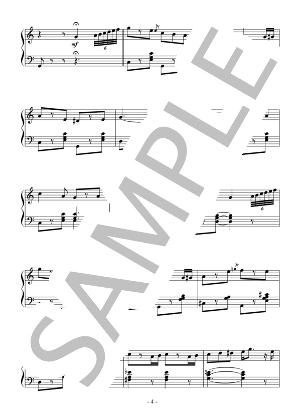 口笛吹きと犬（中級）：プライヤー (Arthur  Pryor) / ピアノソロ 中級 - サンプル譜面 4/5