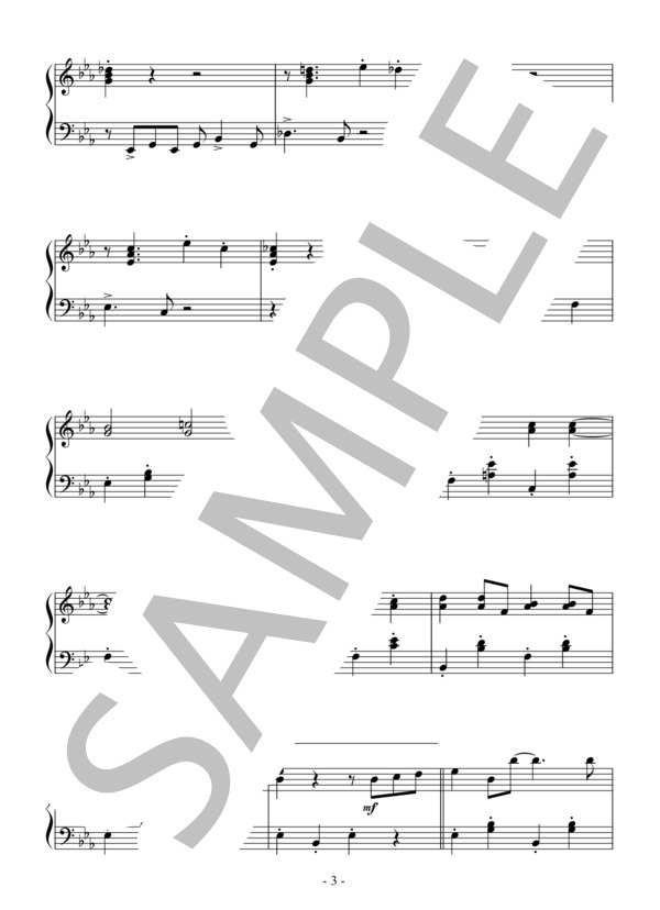 Somebody Stole My Gal(中級）：ジャズ (吉本新喜劇オールスターズ) / ピアノソロ 中級 - サンプル譜面 3/5