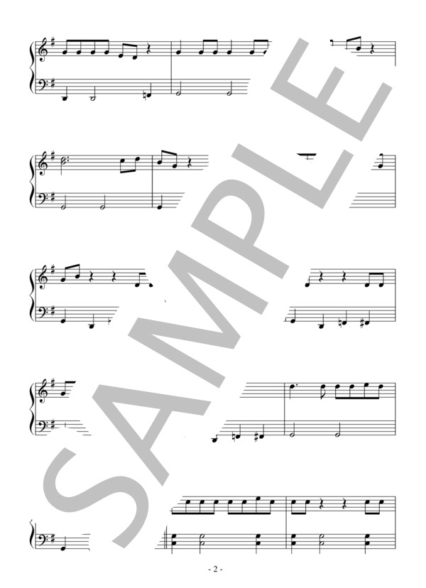 恋のマカレナ（初級）：Los Del Rio / ピアノソロ 初級 - サンプル譜面 2/5