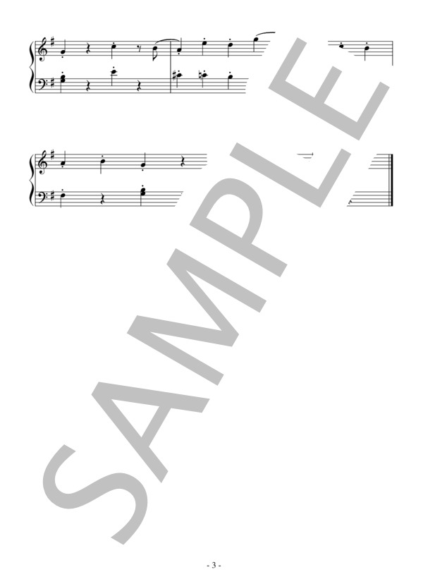 バレエ「くるみ割り人形」より小序曲（入門～初級）：チャイコフスキー (ピョートル・イリイチ・チャイコフスキー) / ピアノソロ 入門〜初級 - サンプル譜面 3/3