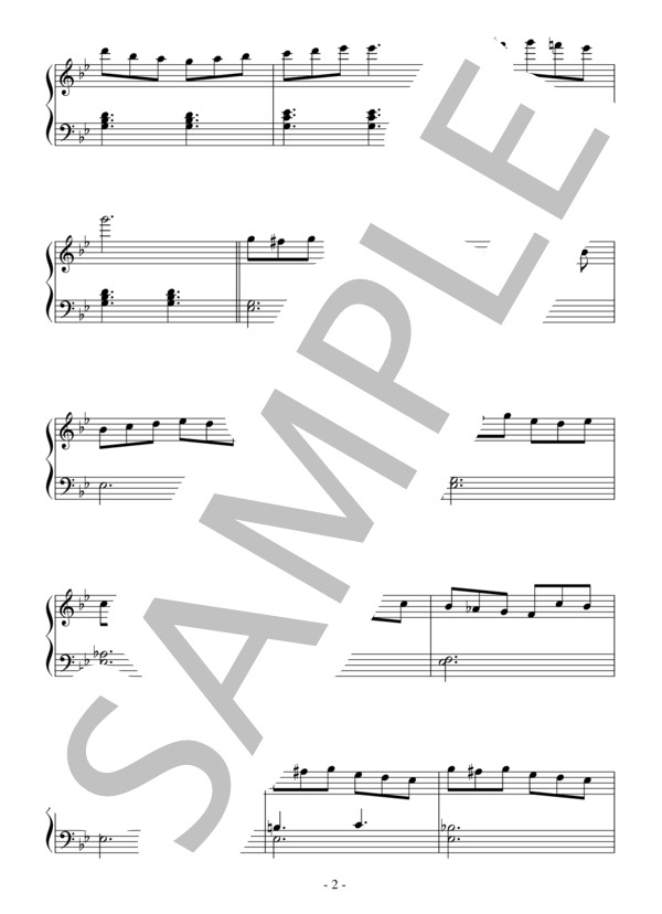 バレエ「白鳥の湖」よりパ・ド・トロワ（入門～初級）：チャイコフスキー (ピョートル・イリイチ・チャイコフスキー) / ピアノソロ 入門〜初級 - サンプル譜面 2/3