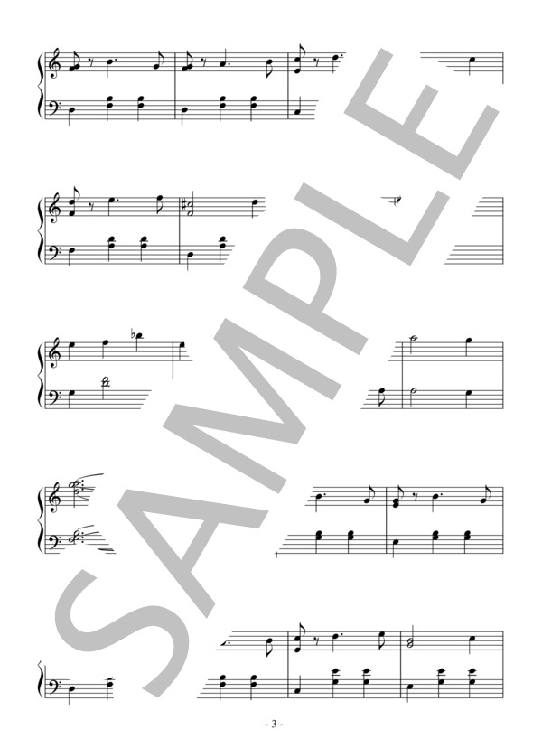 バレエ「白鳥の湖」よりワルツ（初級）：チャイコフスキー (ピョートル・イリイチ・チャイコフスキー) / ピアノソロ 初級 - サンプル譜面 3/4