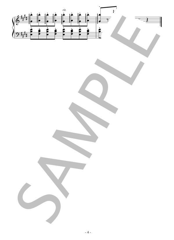 バレエ「白鳥の湖」より黒鳥のVa.(中級）：チャイコフスキー (ピョートル・イリイチ・チャイコフスキー) / ピアノソロ 中級 - サンプル譜面 4/4