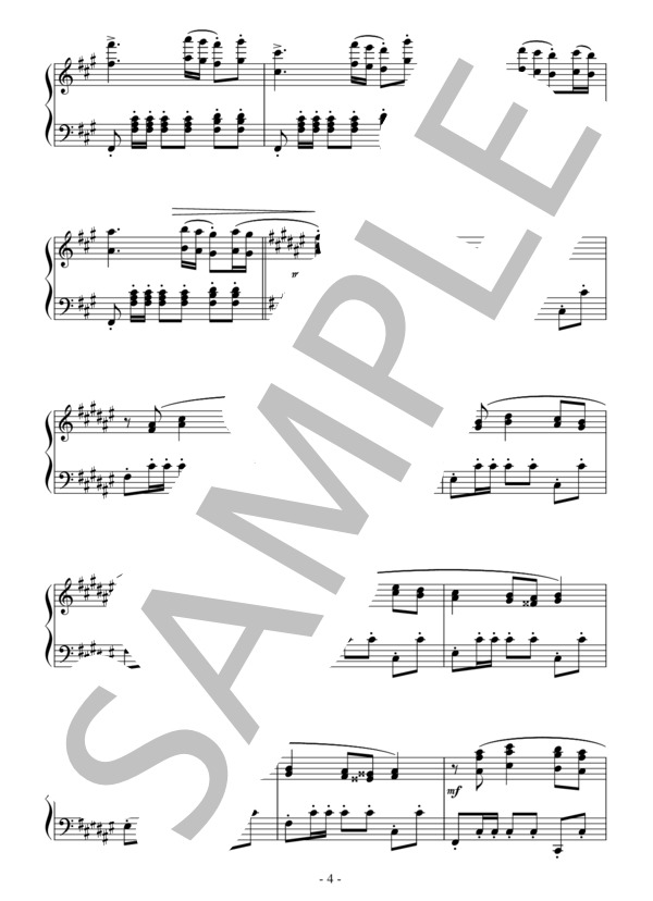 バレエ「白鳥の湖」よりスペインの踊り（中～上級）：チャイコフスキー (ピョートル・イリイチ・チャイコフスキー) / ピアノソロ 中〜上級 - サンプル譜面 4/5