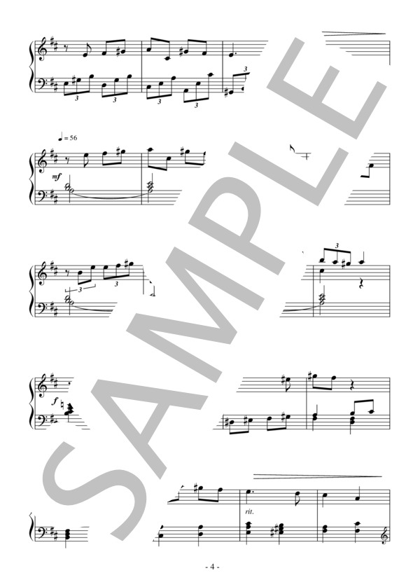 バレエ「白鳥の湖」第3幕よりグラン・アダージョ（中級）：チャイコフスキー (ピョートル・イリイチ・チャイコフスキー) / ピアノソロ 中級 - サンプル譜面 4/5