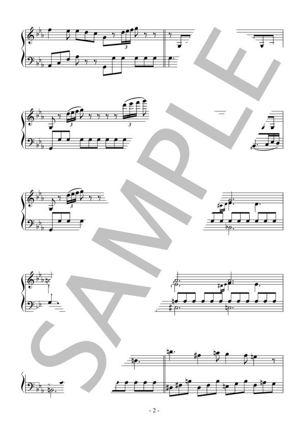 バレエ「眠れる森の美女」よりローズ・アダージョ（初級）：チャイコフスキー (ピョートル・イリイチ・チャイコフスキー) / ピアノソロ 初級 - サンプル譜面 2/4