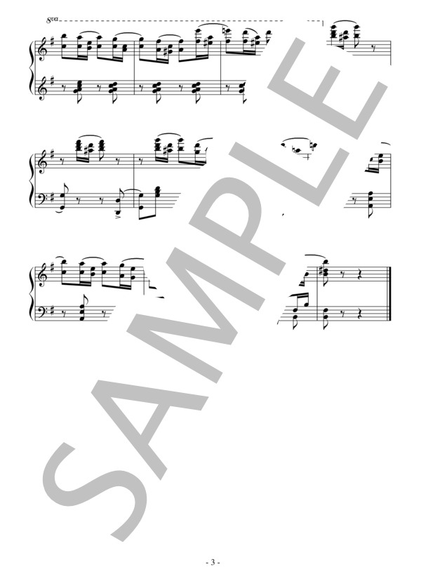 バレエ「眠れる森の美女」よりダイヤモンドの精のVa.(中級）：チャイコフスキー (ピョートル・イリイチ・チャイコフスキー) / ピアノソロ 中級 - サンプル譜面 3/3