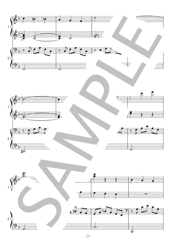 バレエ「眠れる森の美女」プロローグより踊りの情景（初級 連弾）：チャイコフスキー (ピョートル・イリイチ・チャイコフスキー) / ピアノ連弾 初級 - サンプル譜面 2/5