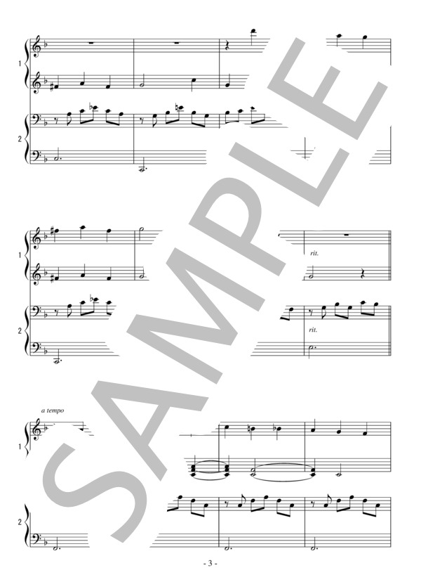 バレエ「眠れる森の美女」プロローグより踊りの情景（初級 連弾）：チャイコフスキー (ピョートル・イリイチ・チャイコフスキー) / ピアノ連弾 初級 - サンプル譜面 3/5