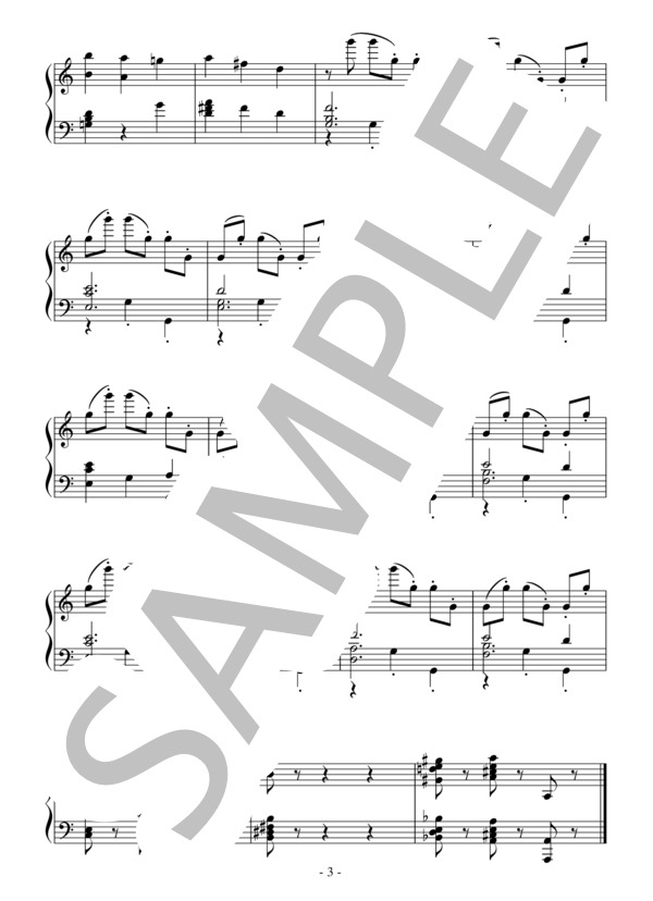 バレエ「眠れる森の美女」プロローグよりリラの精のVa.(中級）：チャイコフスキー (ピョートル・イリイチ・チャイコフスキー) / ピアノソロ 中級 - サンプル譜面 3/3