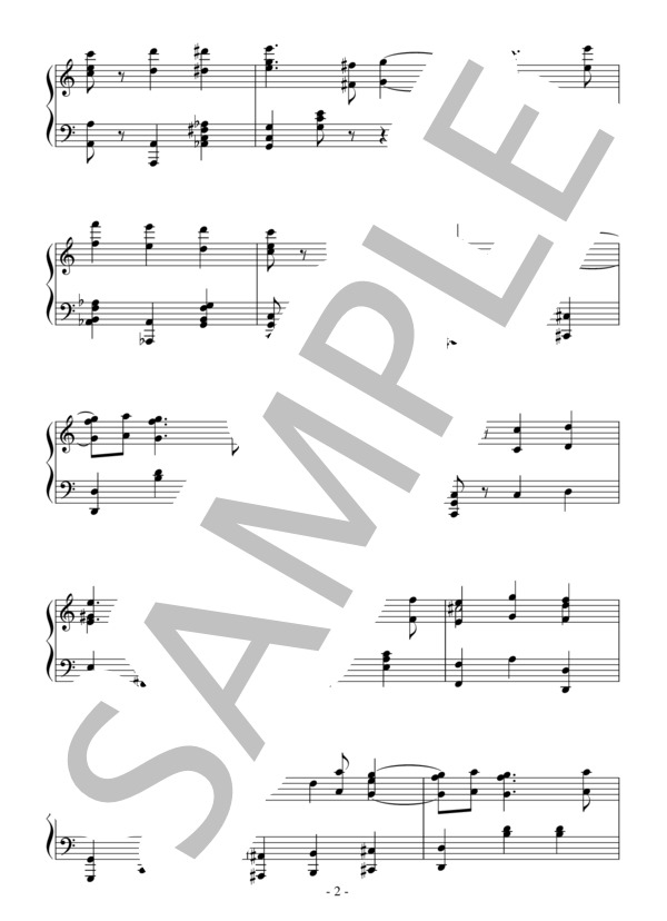 バレエ「眠れる森の美女」より青い鳥のVa.(中級）：チャイコフスキー (ピョートル・イリイチ・チャイコフスキー) / ピアノソロ 中級 - サンプル譜面 2/4