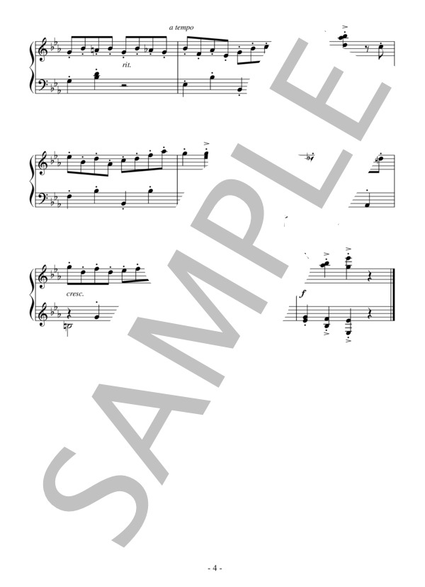 バレエ「シルヴィア」よりピチカート（初～中級）：ドリーブ (クレマン・フィリベール・レオ・ドリーブ) / ピアノソロ 初〜中級 - サンプル譜面 4/4