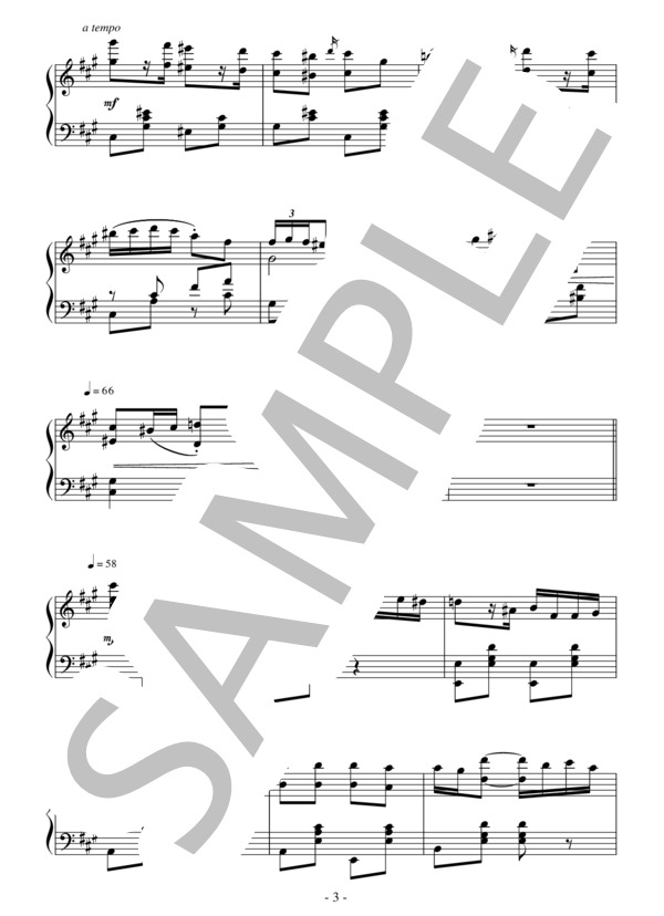 バレエ「ダイアナとアクティオン」よりダイアナのVa.(中級）：プーニ (チェーザレ・プーニ) / ピアノソロ 中級 - サンプル譜面 3/4