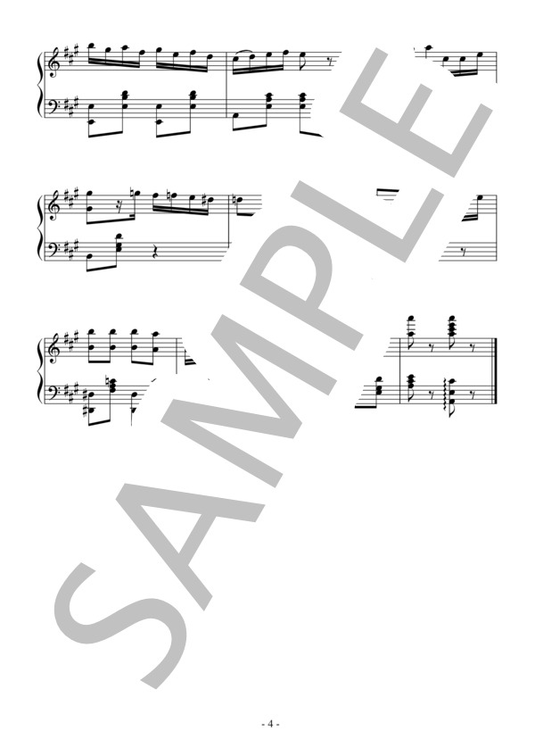 バレエ「ダイアナとアクティオン」よりダイアナのVa.(中級）：プーニ (チェーザレ・プーニ) / ピアノソロ 中級 - サンプル譜面 4/4