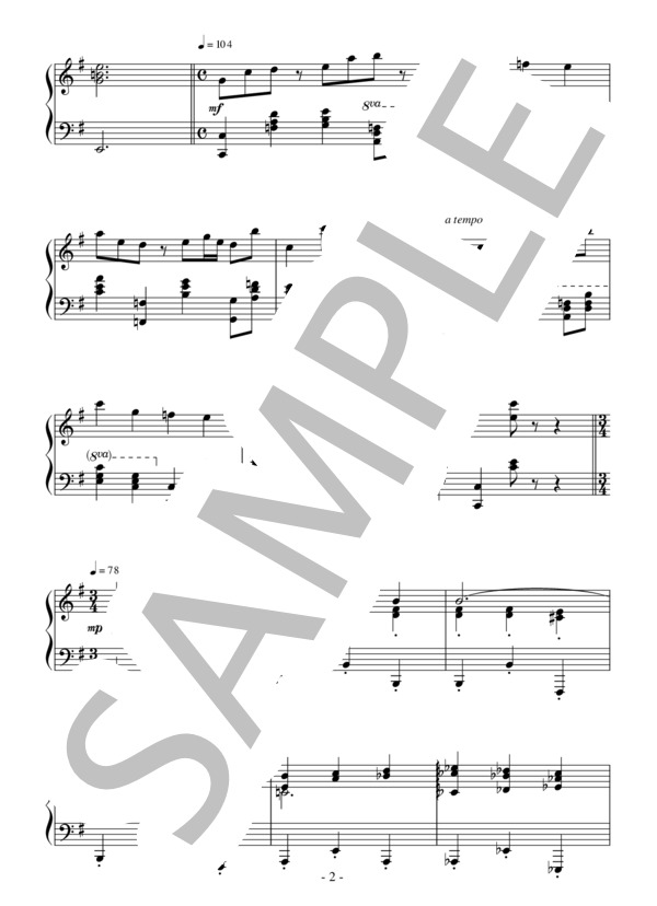 バレエ「ロミオとジュリエット」よりジュリエットのVa.(中級）：プロコフィエフ (セルゲイ・セルゲーエヴィチ・プロコフィエフ) / ピアノソロ 中級 - サンプル譜面 2/3