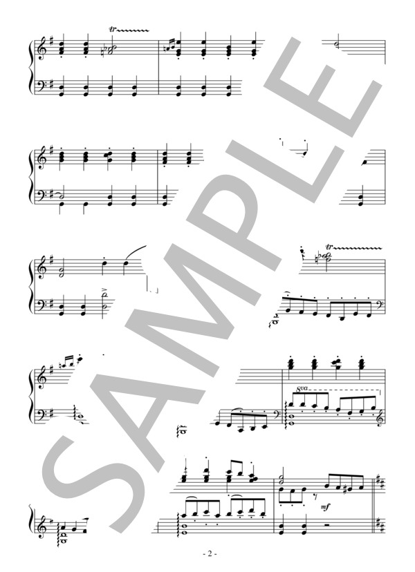 バレエ「ロミオとジュリエット」よりガヴォット（中級）：プロコフィエフ (セルゲイ・セルゲーエヴィチ・プロコフィエフ) / ピアノソロ 中級 - サンプル譜面 2/3