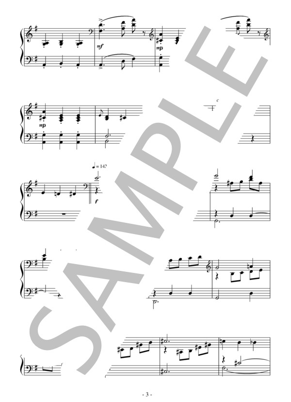 バレエ「ドン・キホーテ」より森の女王のVa.(中級）：ミンクス (レオン・ミンクス) / ピアノソロ 中級 - サンプル譜面 3/4