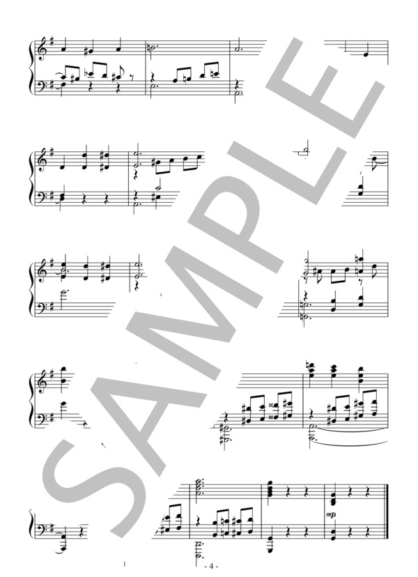 バレエ「ドン・キホーテ」より森の女王のVa.(中級）：ミンクス (レオン・ミンクス) / ピアノソロ 中級 - サンプル譜面 4/4