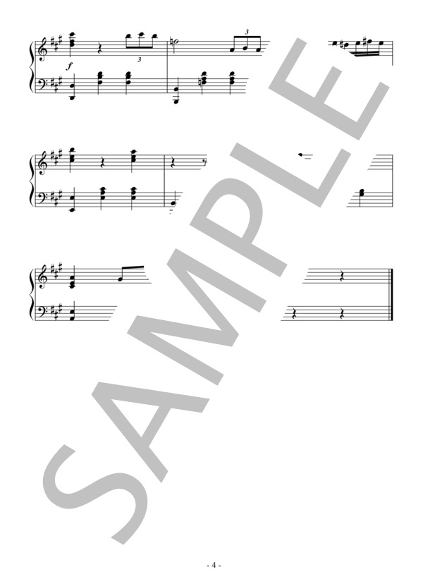 バレエ「ラ・バヤデール」よりガムザッティのVa.(中級）：ミンクス (レオン・ミンクス) / ピアノソロ 中級 - サンプル譜面 4/4