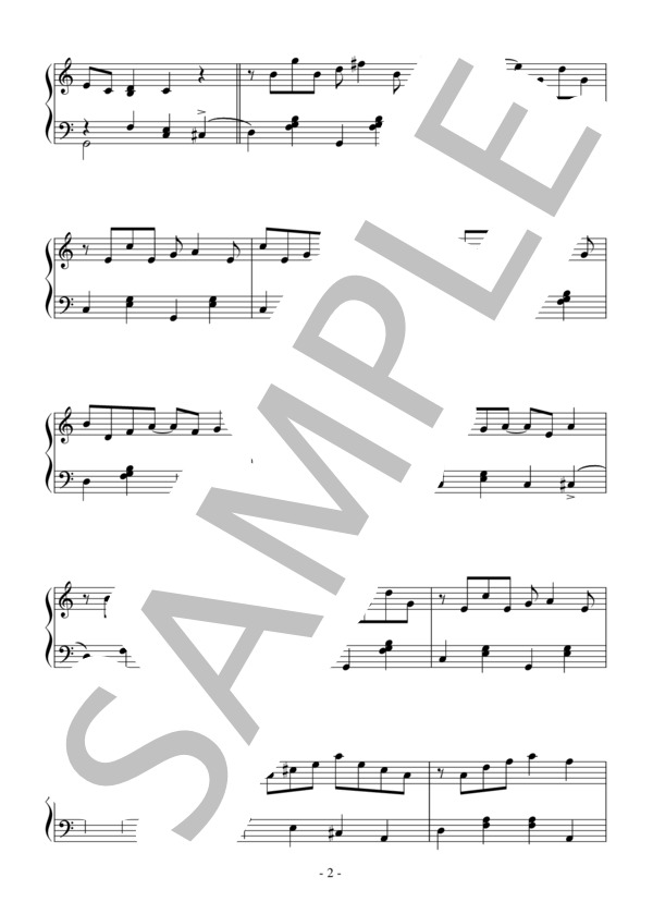 Maple Leaf Rag(初～中級）：ジョプリン (スコット・ジョプリン) / ピアノソロ 初〜中級 - サンプル譜面 2/5