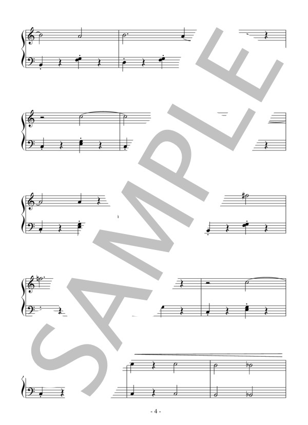 Maple Leaf Rag(入門）：ジョプリン (スコット・ジョプリン) / ピアノソロ 入門 - サンプル譜面 4/5