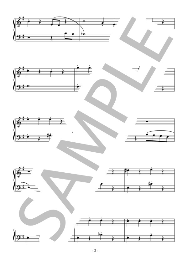 バレエ「くるみ割り人形」より金平糖の踊り（入門～初級）：チャイコフスキー (ピョートル・イリイチ・チャイコフスキー) / ピアノソロ 入門〜初級 - サンプル譜面 2/3