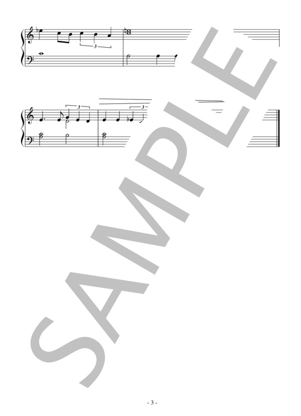 Arabian Nights(入門）：ディズニー映画「アラジン」OST / ピアノソロ 入門 - サンプル譜面 3/3