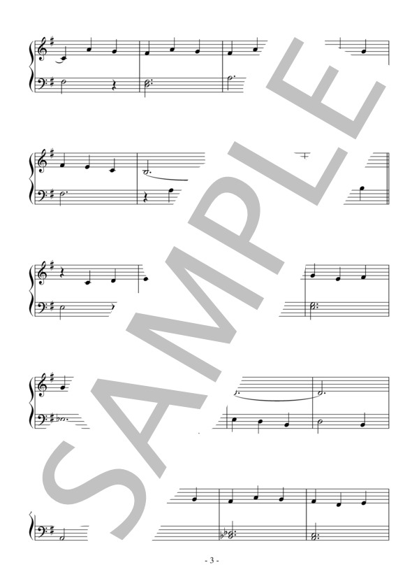 That's Amore(初級）：ディーン・マーティン (DEAN・マーティン) / ピアノソロ 初級 - サンプル譜面 3/4