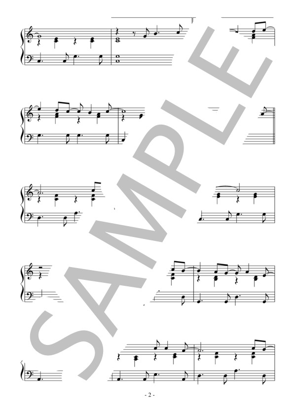 心の愛（初～中級）：スティービー・ワンダー (スティーヴィー・ワンダー) / ピアノソロ 初〜中級 - サンプル譜面 2/5