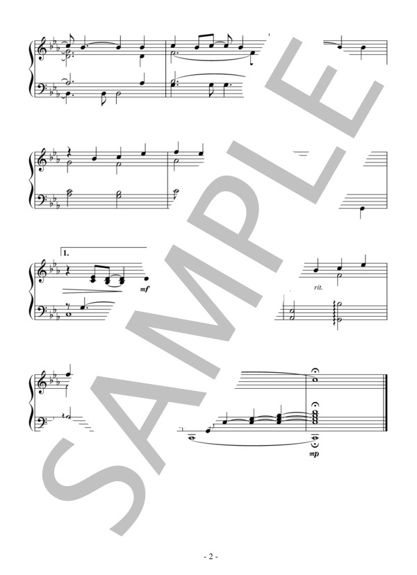 Suicide is Painless(初～中級）：映画「M★A★S★H」OST (ジョニー・マンデル) / ピアノソロ 初〜中級 - サンプル譜面 2/2