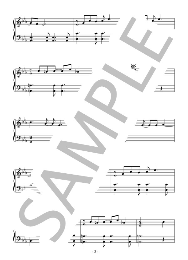 Your Song(初～中級）：エルトン・ジョン / ピアノソロ 初〜中級 - サンプル譜面 3/4