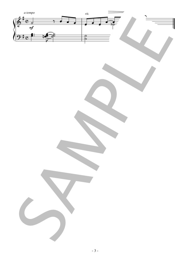 デスペラード（初級）：イーグルス / ピアノソロ 初級 - サンプル譜面 3/3