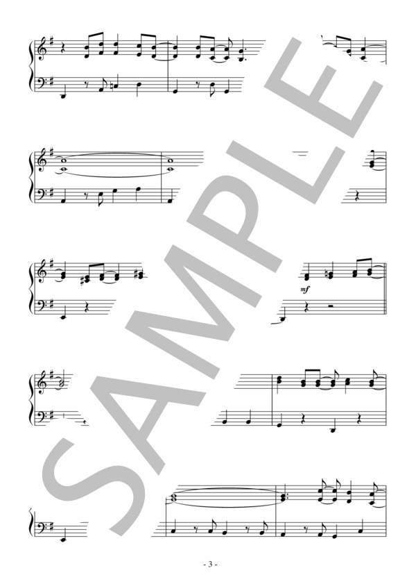 ミセス・ロビンソン（初級）：サイモン＆ガーファンクル (SIMON & GARFUNKEL) / ピアノソロ 初級 - サンプル譜面 3/5