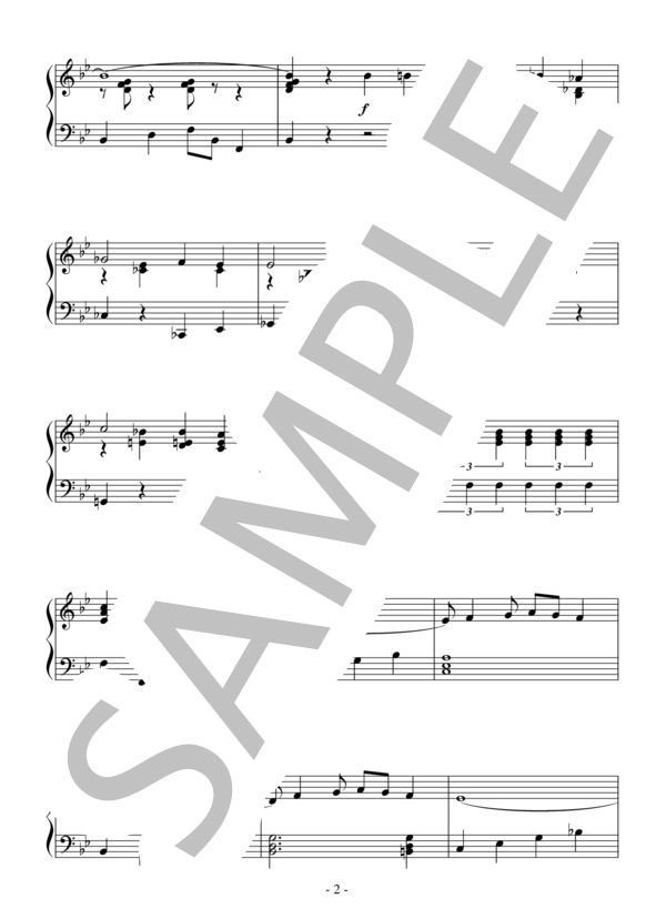 セ・シ・ボン（初級）：イヴ・モンタン / ピアノソロ 初級 - サンプル譜面 2/4