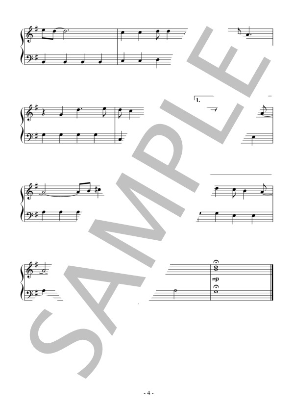 Daydream Believer(入門）：The Monkees (忌野 清志郎) / ピアノソロ 入門 - サンプル譜面 4/4
