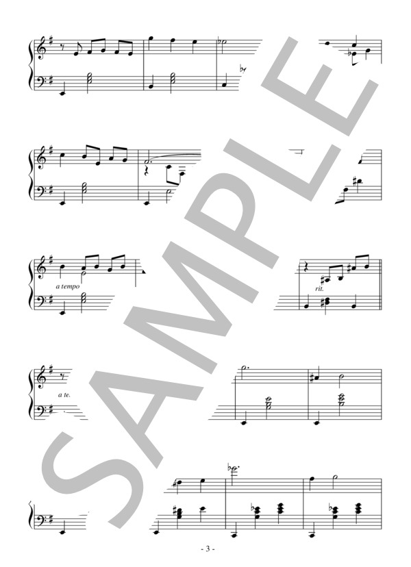 会長さんのワルツ（初～中級）：映画「SAYURI」OST (ジョン・ウィリアムズ) / ピアノソロ 初〜中級 - サンプル譜面 3/5