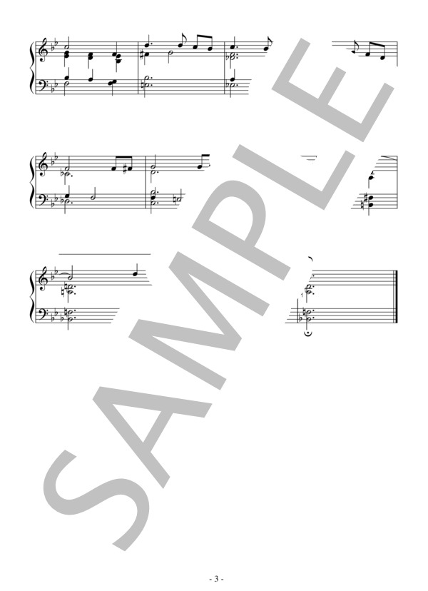 賛美歌114番（おしゃれVer. 初級）：クリスマスソング (リチャード・ウィリス) / ピアノソロ 初級 - サンプル譜面 3/3