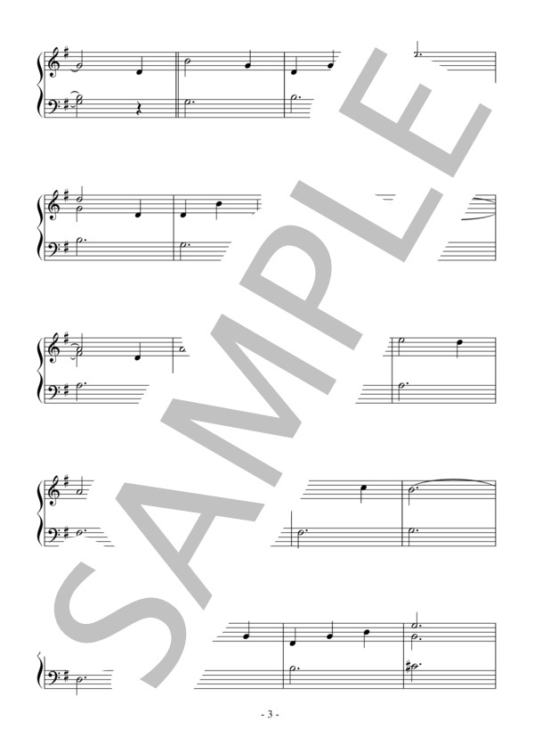 Hi Lili Hi Lo(入門）：映画「リリー」OST (ブロニスラウ・ケイパー) / ピアノソロ 入門 - サンプル譜面 3/5