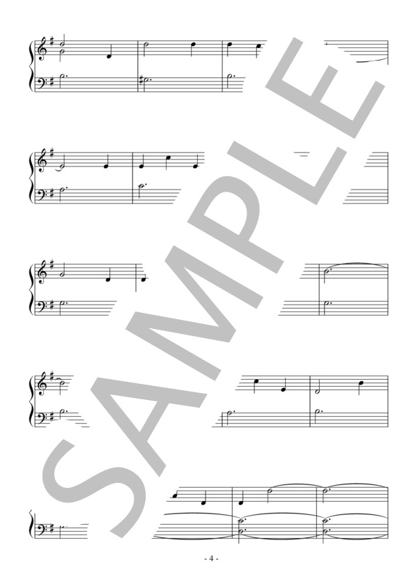 Hi Lili Hi Lo(入門）：映画「リリー」OST (ブロニスラウ・ケイパー) / ピアノソロ 入門 - サンプル譜面 4/5