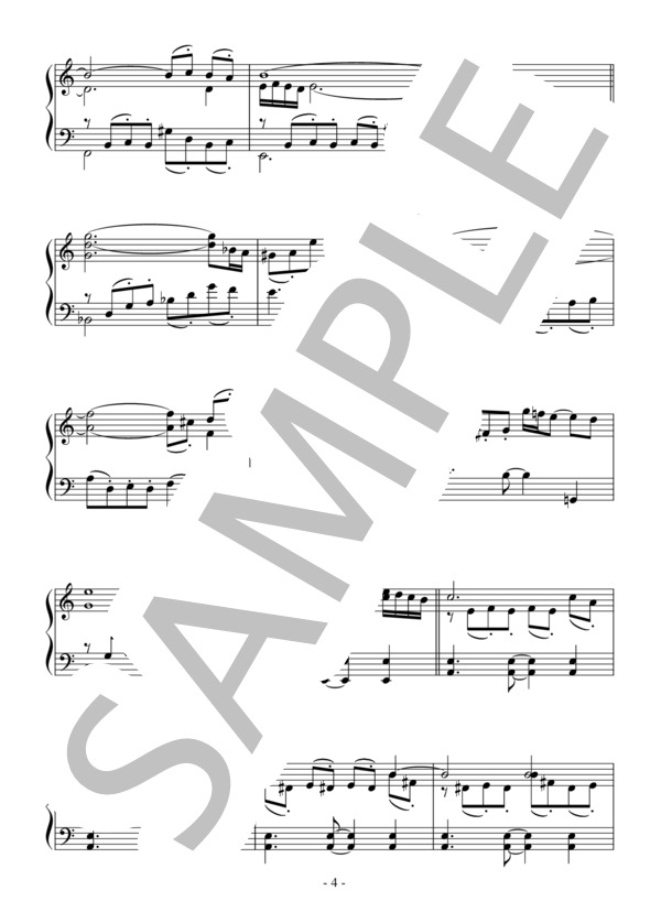 リベルタンゴ（中級）：ピアソラ (アストル・ピアソラ) / ピアノソロ 中級 - サンプル譜面 4/5