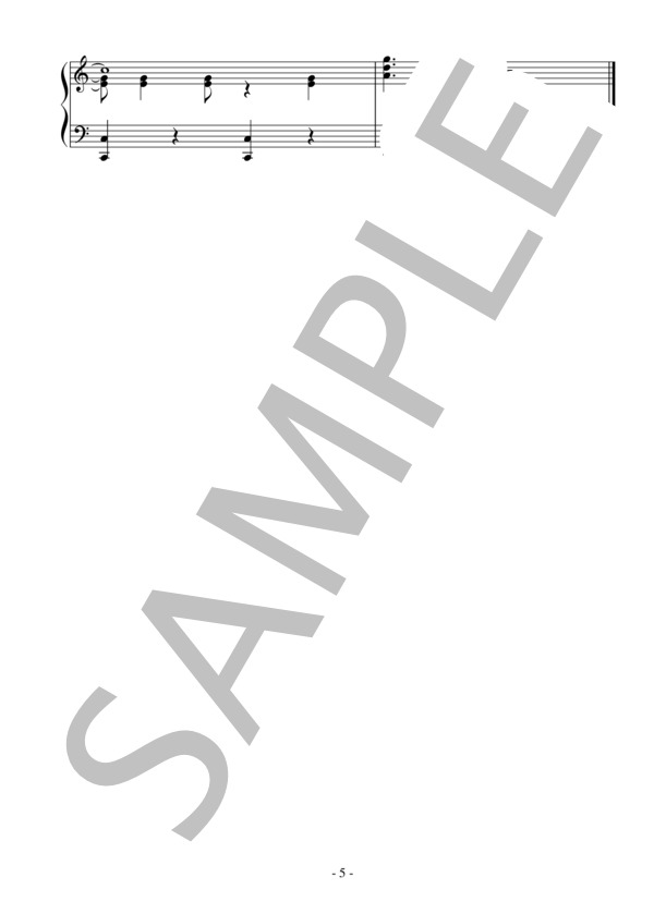 オルフェのサンバ（中級）：ジョビン (アントニオ・カルロス・ジョビン) / ピアノソロ 中級 - サンプル譜面 5/5