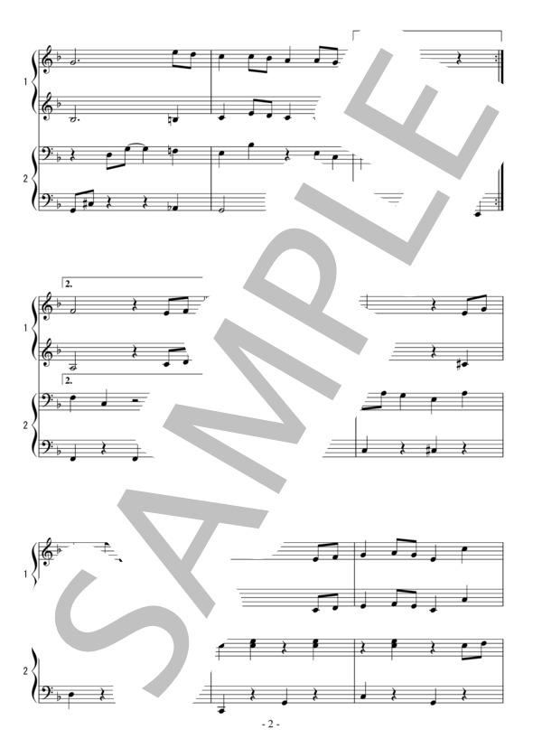 Let It Snow Let It Snow Let It Snow(連弾 初級）：クリスマスソング (ジューリー・スタイン) / ピアノ連弾 初級 - サンプル譜面 2/4