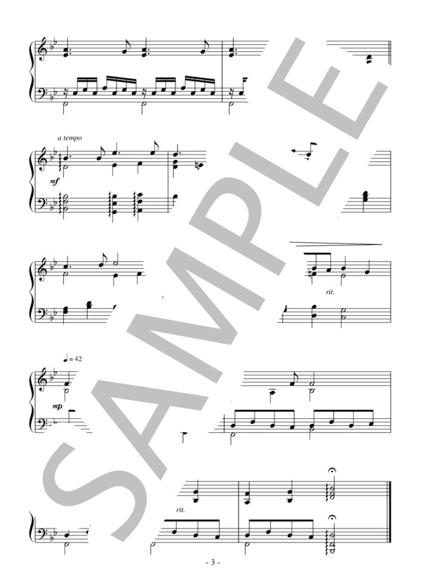 ピエ・イエス（中級）：フォーレ (ガブリエル・ユルバン・フォーレ) / ピアノソロ 中級 - サンプル譜面 3/3